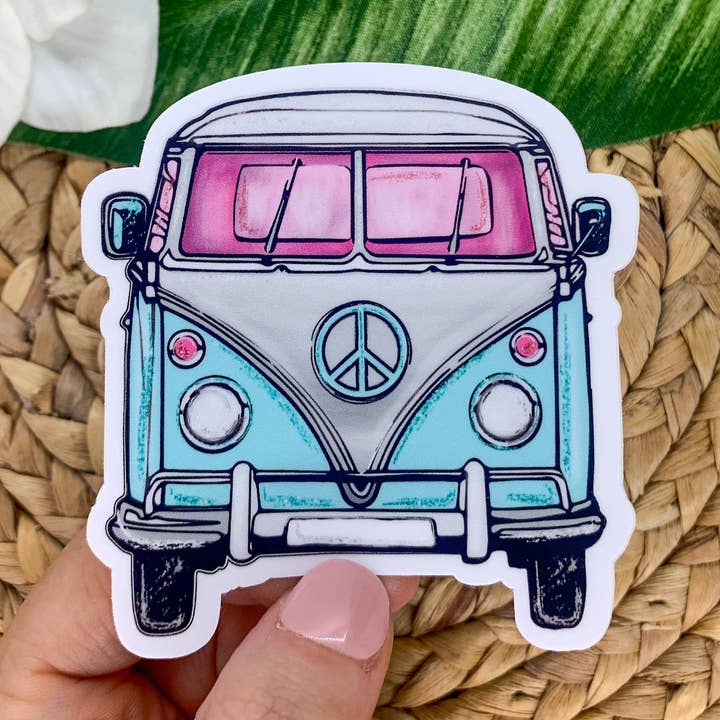 Retro Van Vinyl Sticker