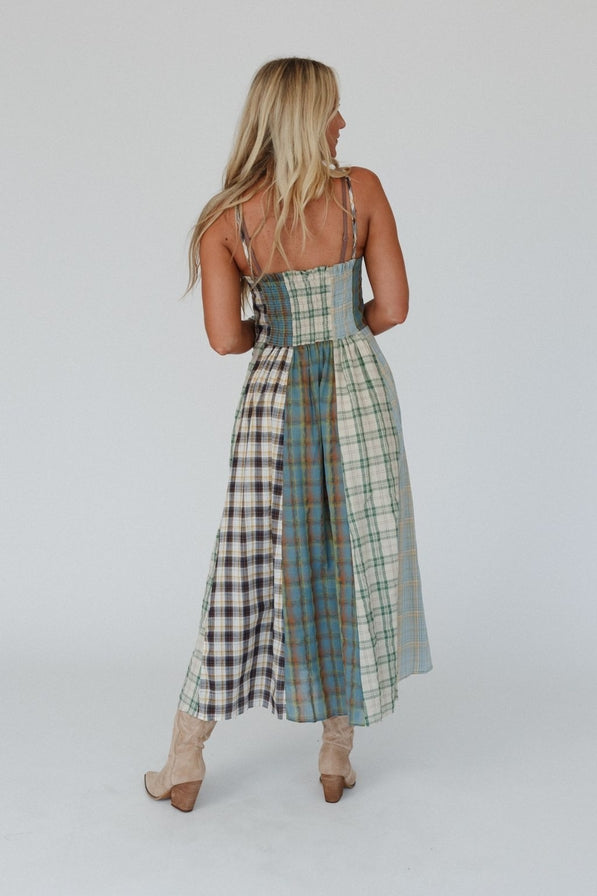 Three Bird Nest Western Charm Checkered Dress