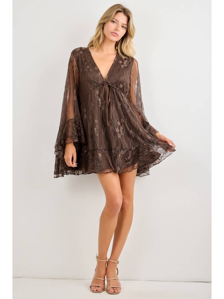 Baevely Ruffled Mini Dress