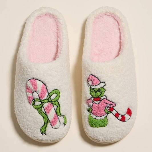 Grinch Christmas Slippers