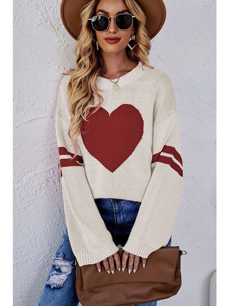 Heart Crewneck Sweater