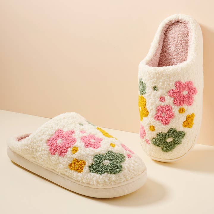 Multi Floral Slippers