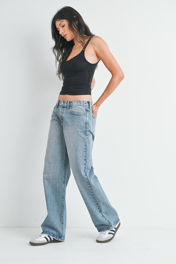 Just Black Denim Low Rise Baggy Jeans