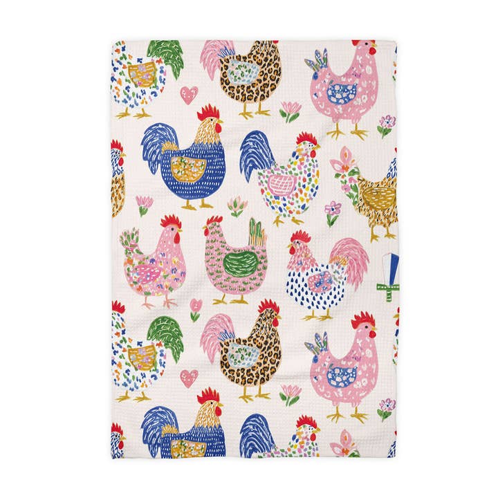 Retro Chicken Kitchen Towel