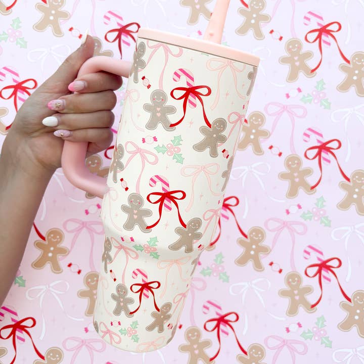 40oz Gingerbread Tumbler