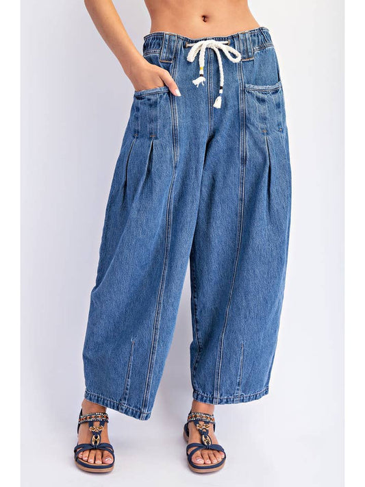 Barrel Pull On Jeans