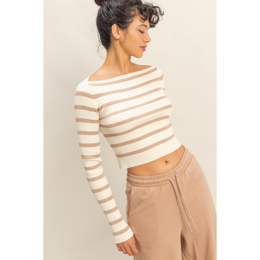 HYFVE Striped Long Sleeve Top