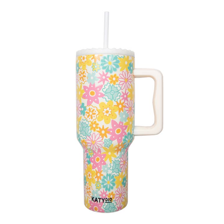 Katydid Spring Flowers Tumbler