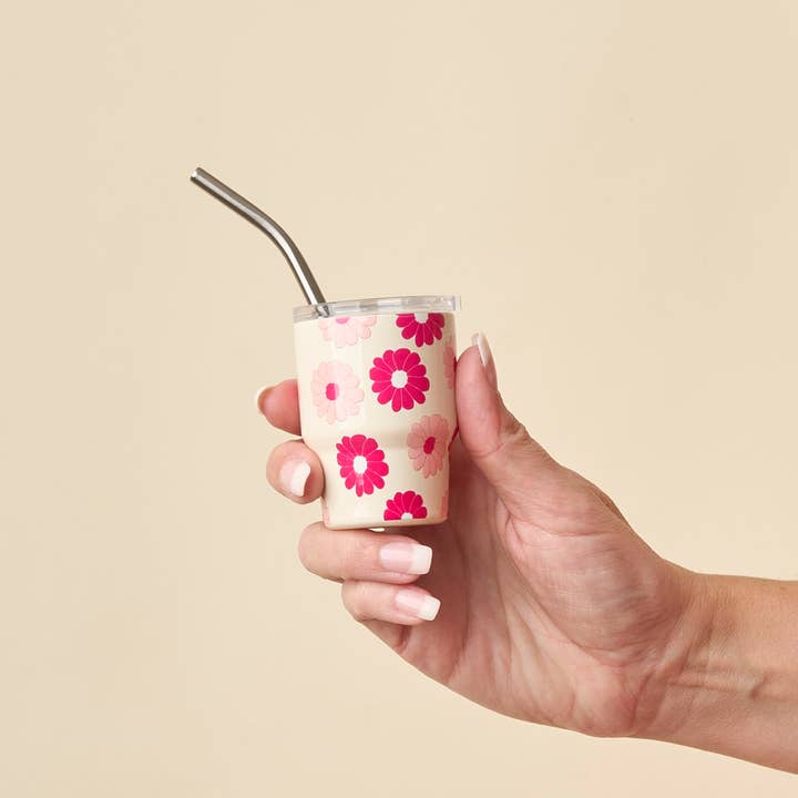 Pink Daisy 2oz Tiny Tumbler