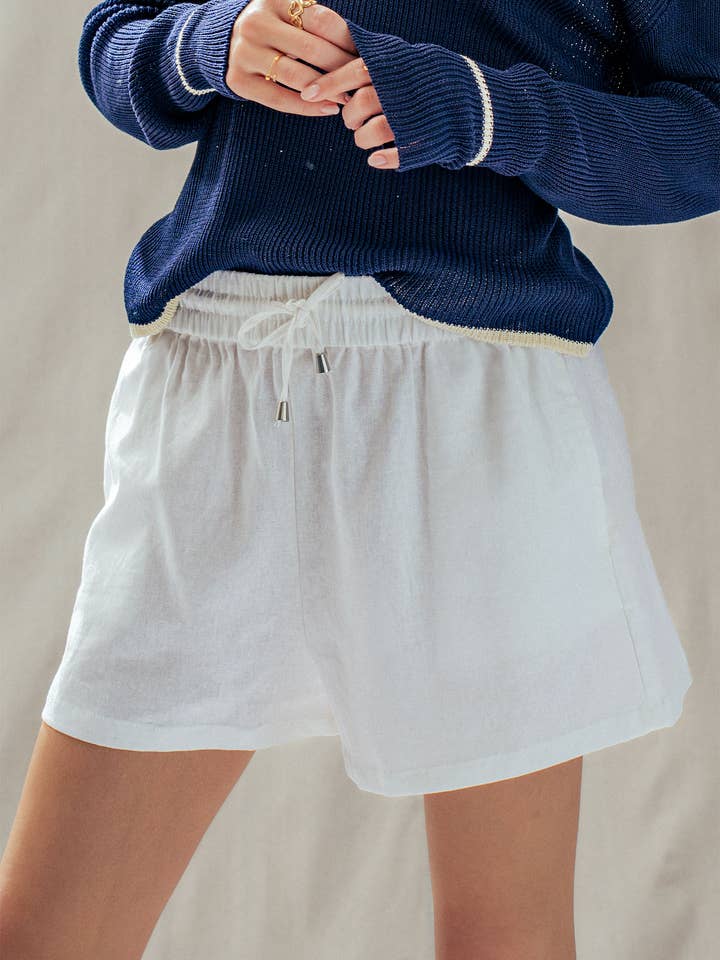 Urban Daizy Linen Drawstring Shorts