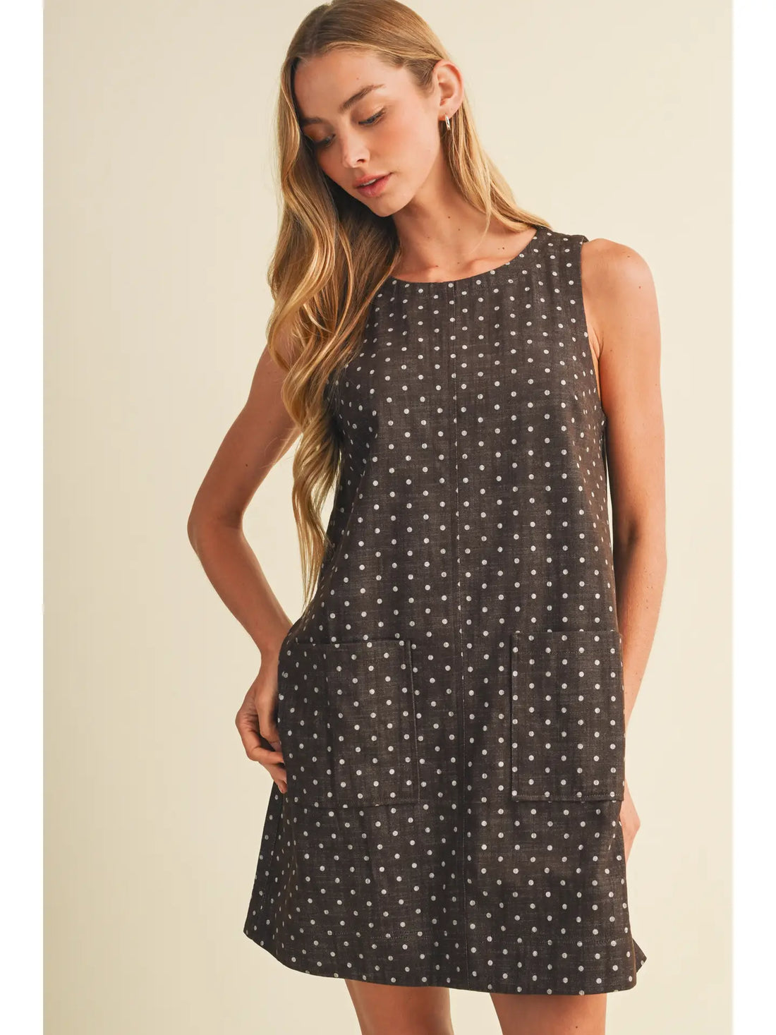 Mustard Seed Polka Dot Dress