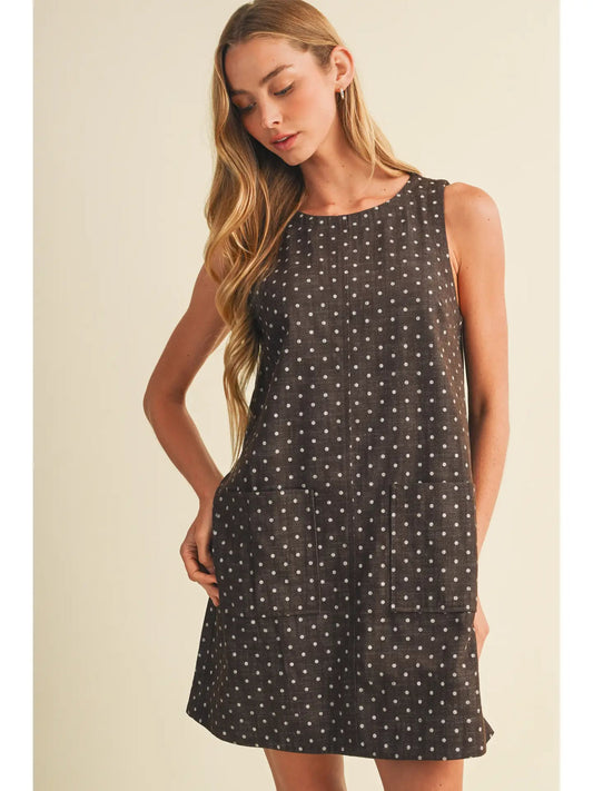 Mustard Seed Polka Dot Dress