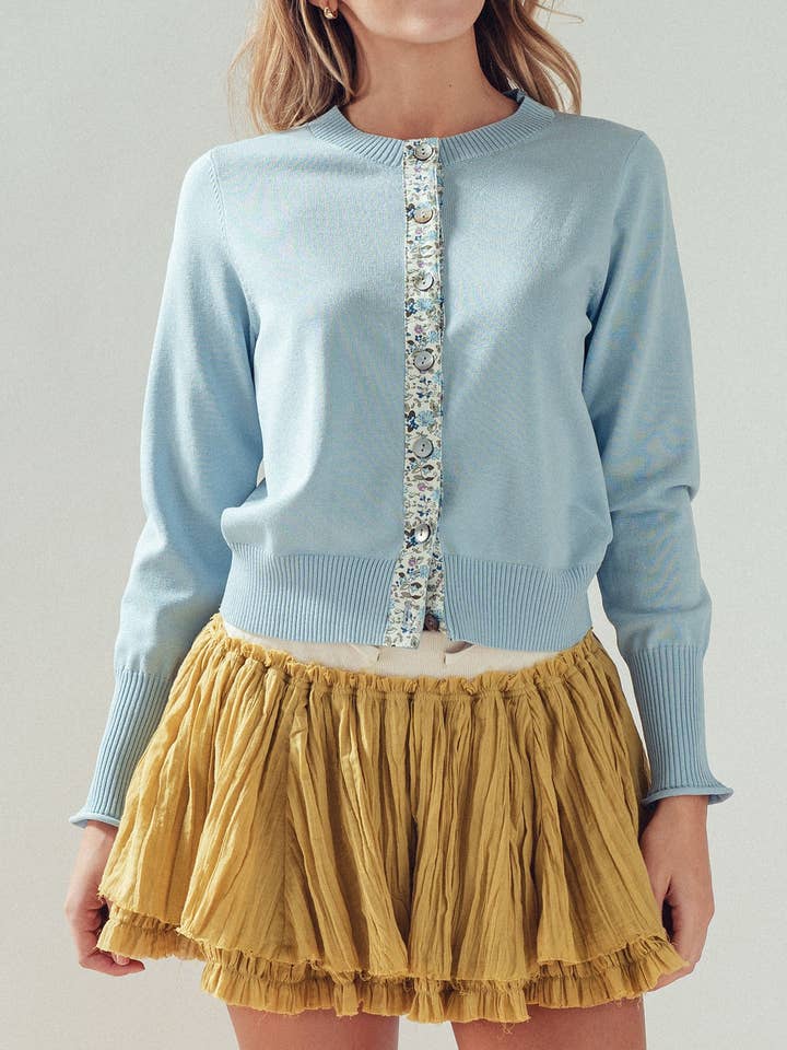 Urban Daizy Floral Button Down Cardigan