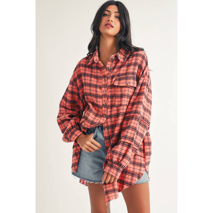 Side Split Fall Flannel