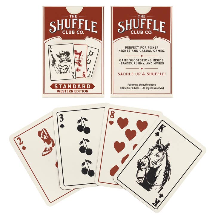 Vintage Cowboy Playing Cards