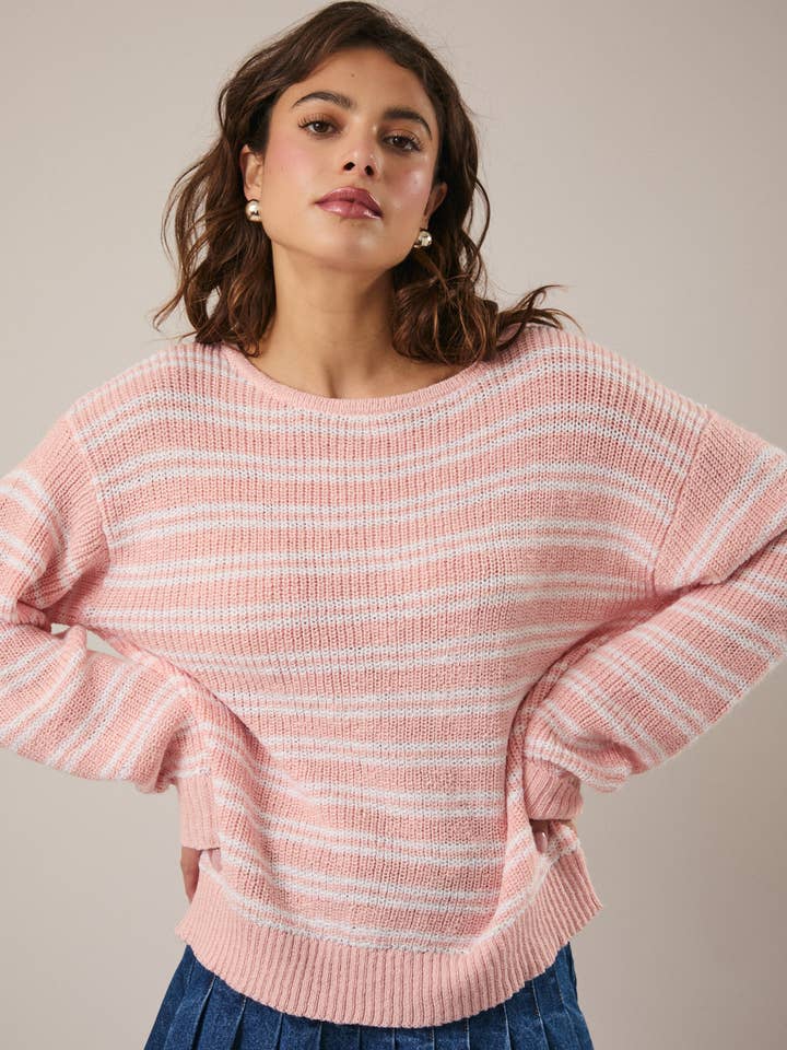Sunday Edition Striped Sweater