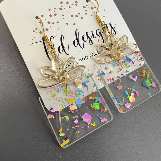 TLD Designs Confetti Present Earrings