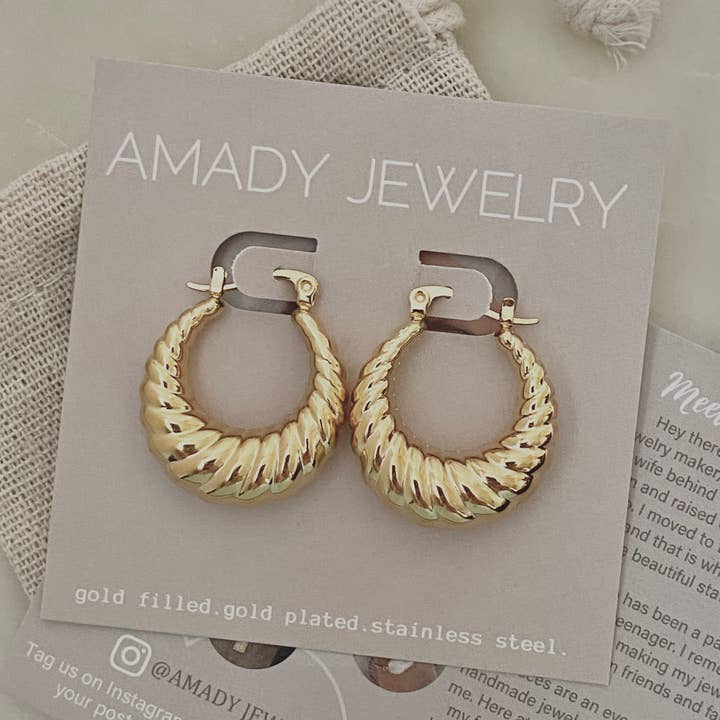 Croissant Hoop Earrings