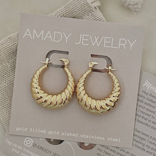 Croissant Hoop Earrings