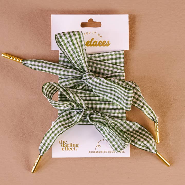 Step It Up Gingham Shoelaces