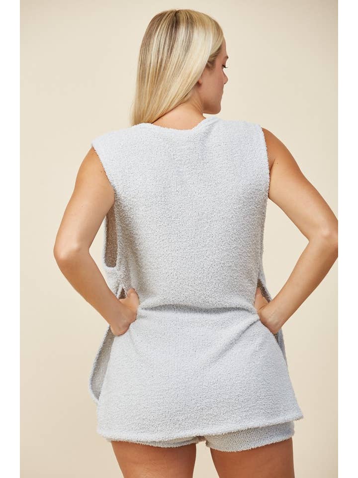 Soft Textured Sleeveless Set