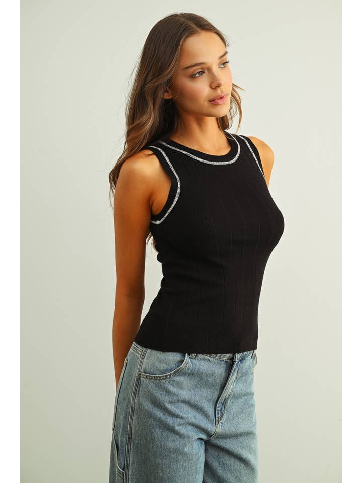 Miou Muse Sleeveless Knit Top