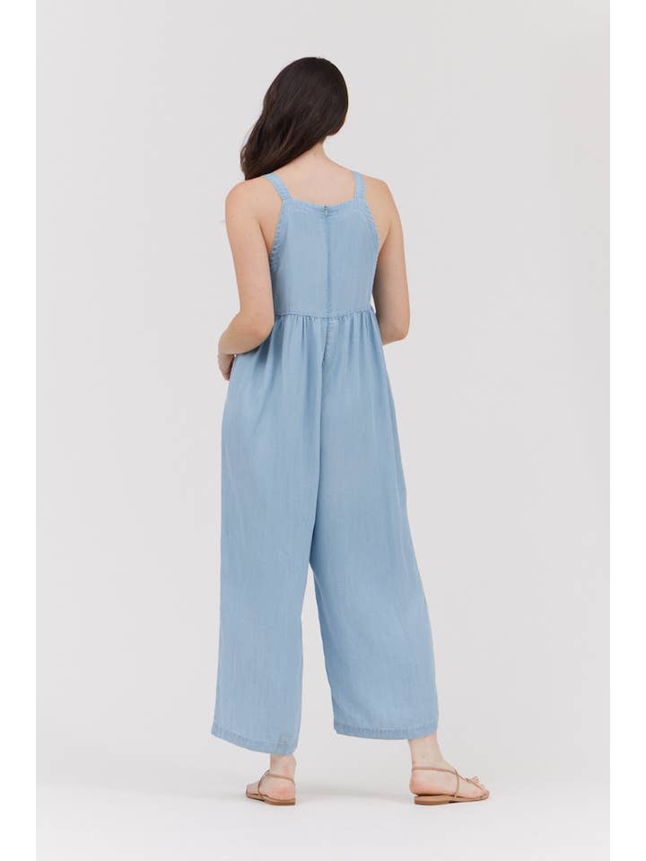 Grade & Gather Chambray Jumpsuit
