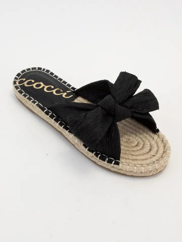 Cameron Bow Flat Espadrille Sandal