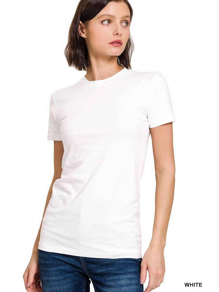 Basic Crew Neck Short Sleeve Tee
