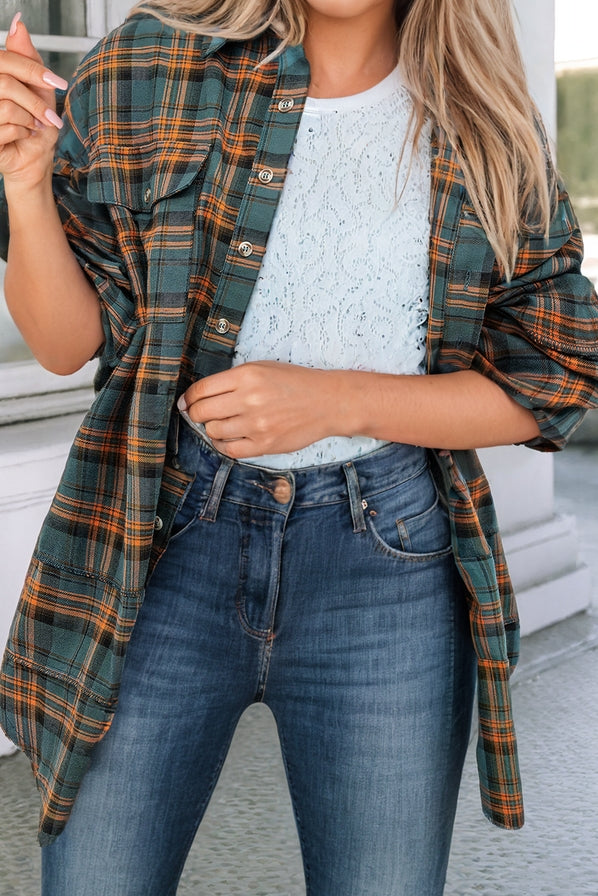 Side Split Fall Flannel