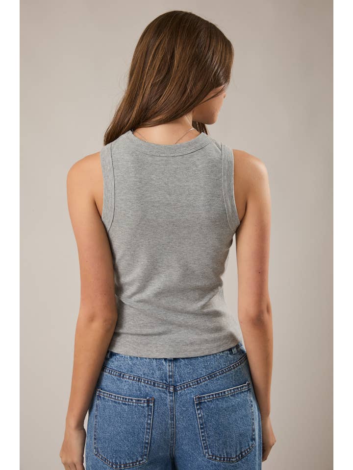 Le Lis Sleeveless Ribbed Top