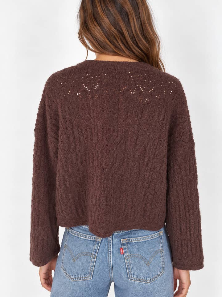 Nectar Clothing Open Knit Cardigan