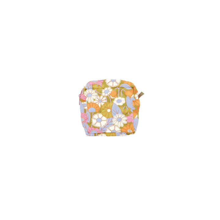 Talking Out Of Turn Puffy Mod Pouch - Gatherin Flowers