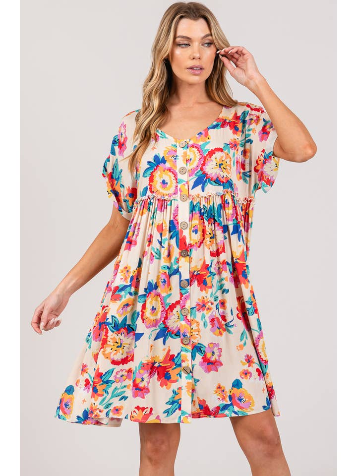 Sage + Fig Multi Floral Dress