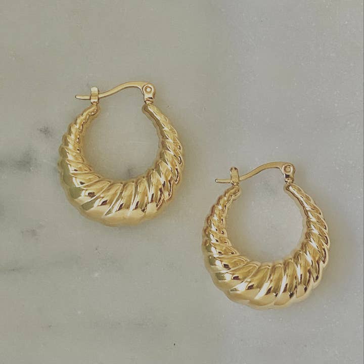 Croissant Hoop Earrings
