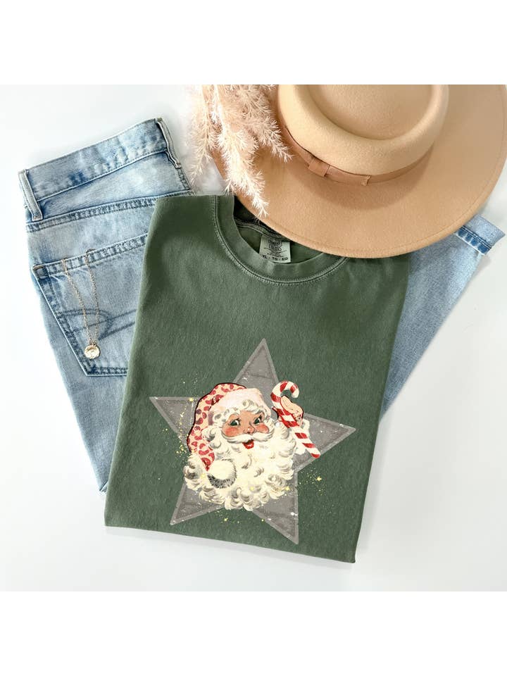 Retro Santa Star Tee