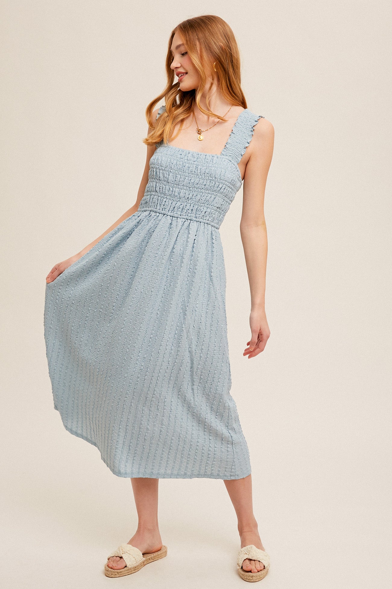 Hem & Thread Seafoam Midi Dress