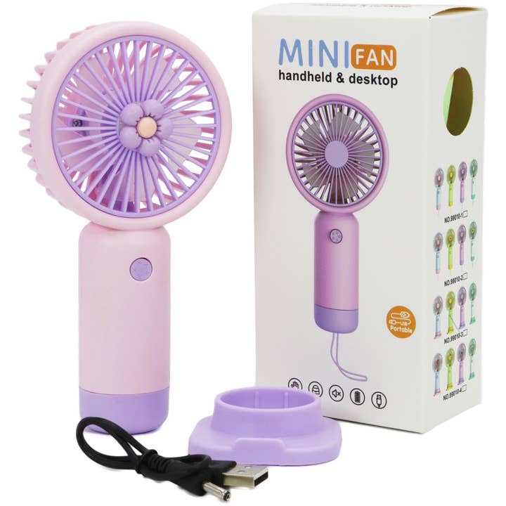 Flower Pastel Electric Fan