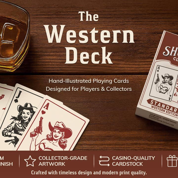 Vintage Cowboy Playing Cards