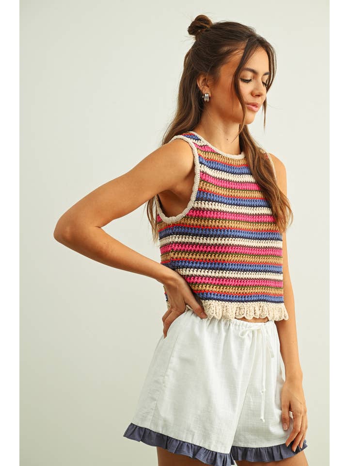 Miou Muse Multicolor Knit Top