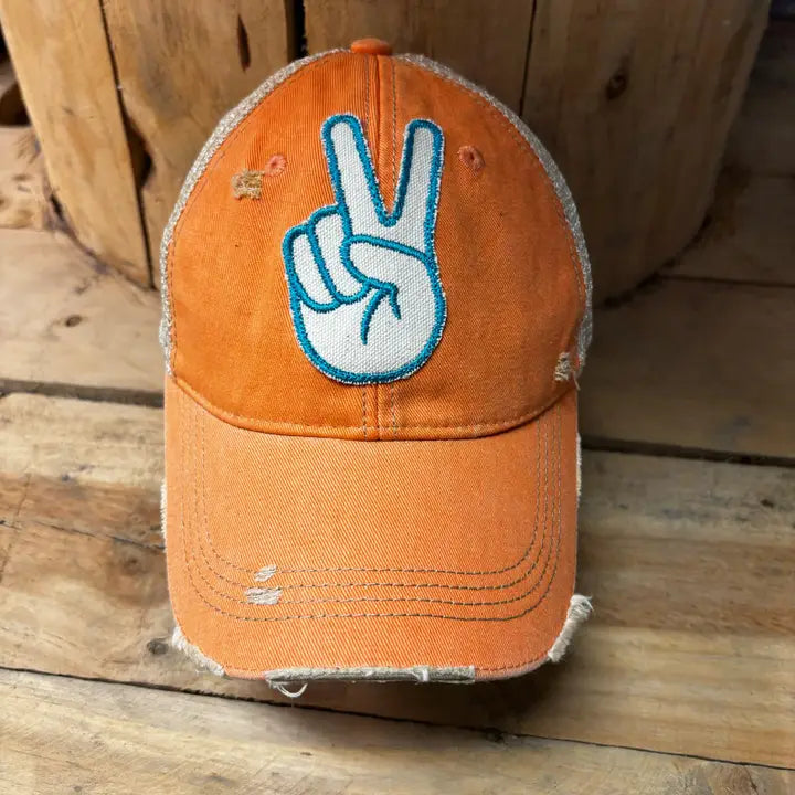 Peace Fingers Hat