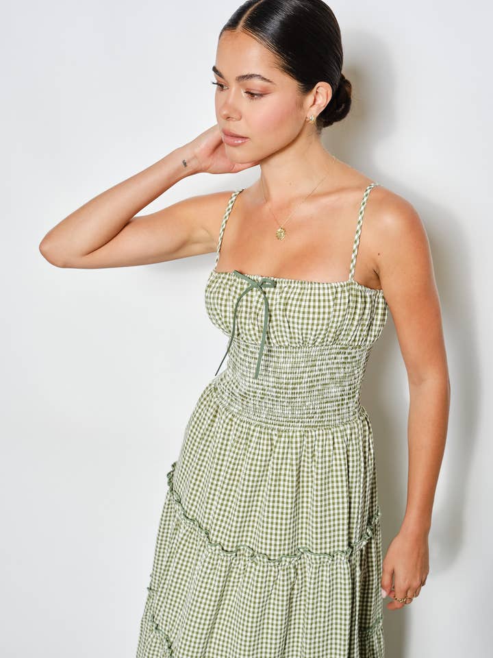 Pretty Garbage Carol Smocked Waist Dress