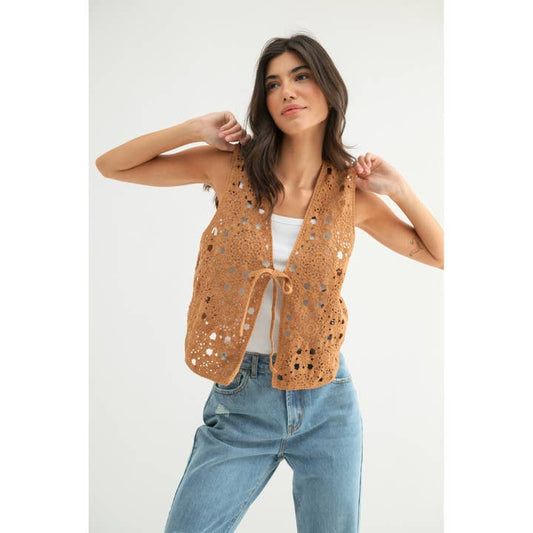 Wishlist Apparel Crochet Vest