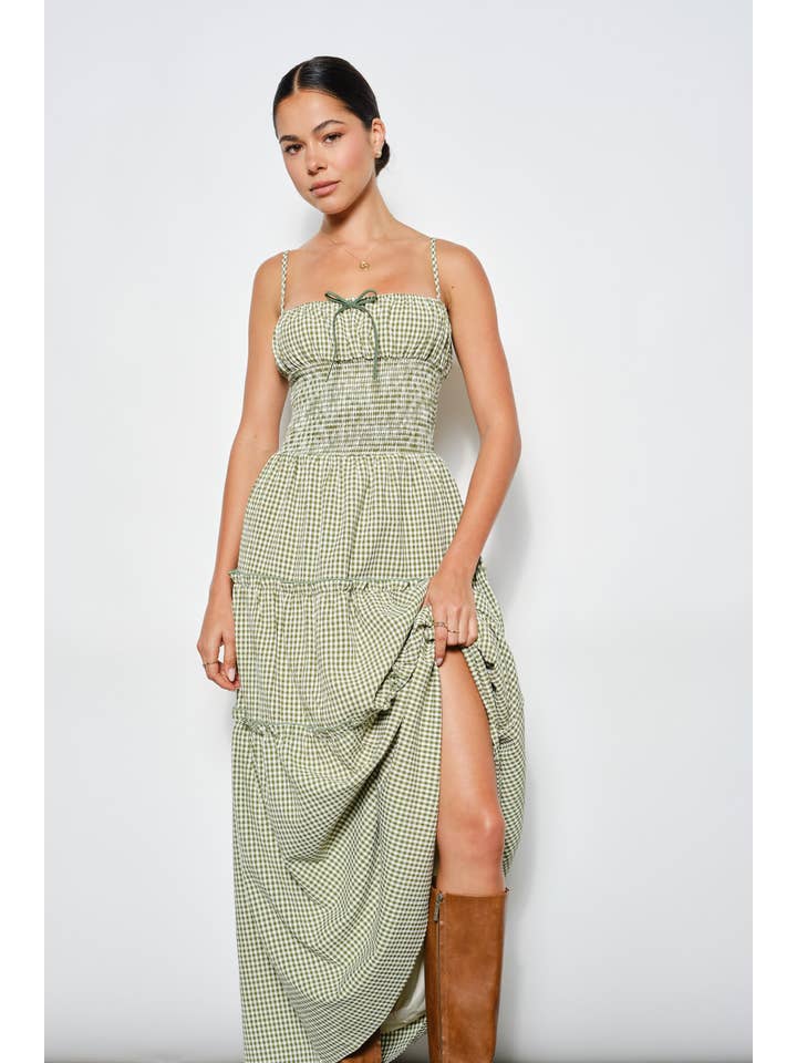 Pretty Garbage Carol Smocked Waist Dress