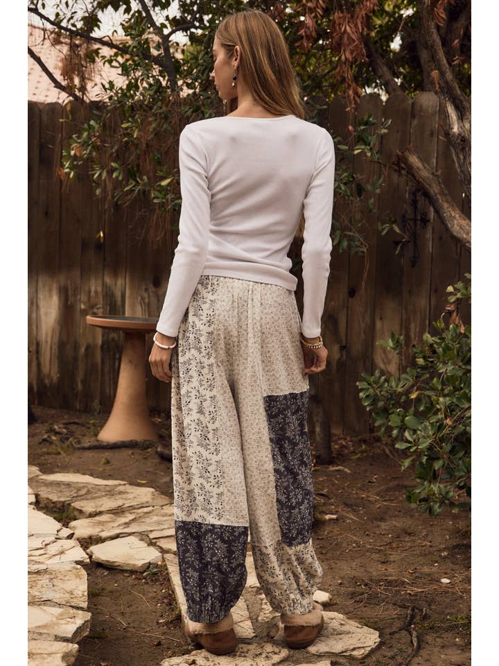 Oddi Flower Print Bubble Pants