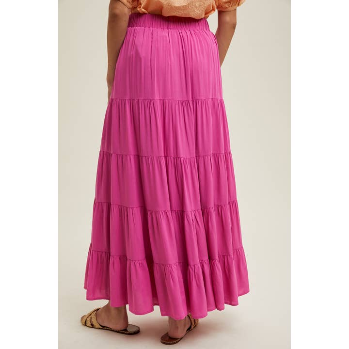 Wishlist Apparel Tiered Maxi Skirt