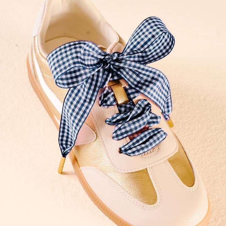 Step It Up Gingham Shoelaces