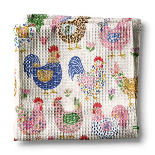 Retro Chicken Kitchen Towel