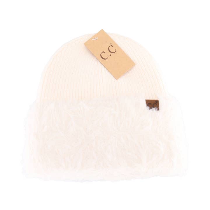 C.C. Beanie Faux Fur Cuff Beanie