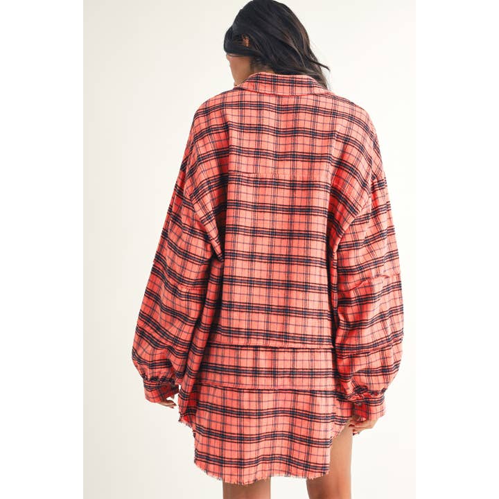 Side Split Fall Flannel